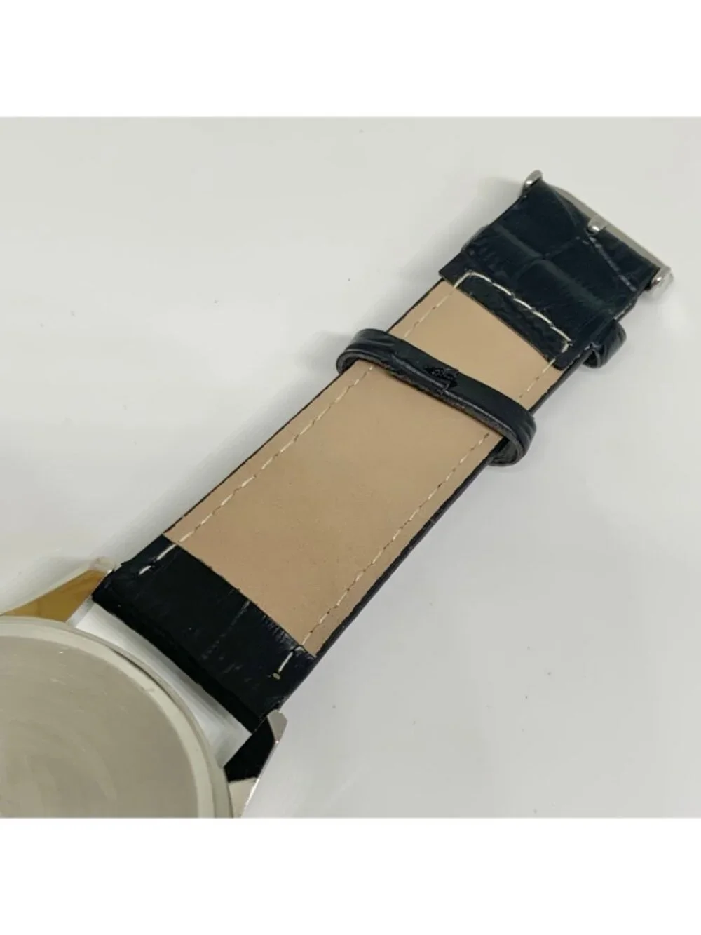 Men’s watch Make America great again silver tone 42mm black leather running